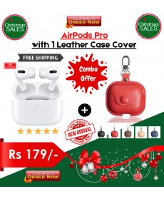 AirPods Pro with 1 Leather Case Cover