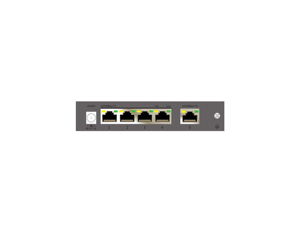 CP Plus 5 Port Fast Ethernet Switch with 4 POE - CP-TNW-HP4H1-6