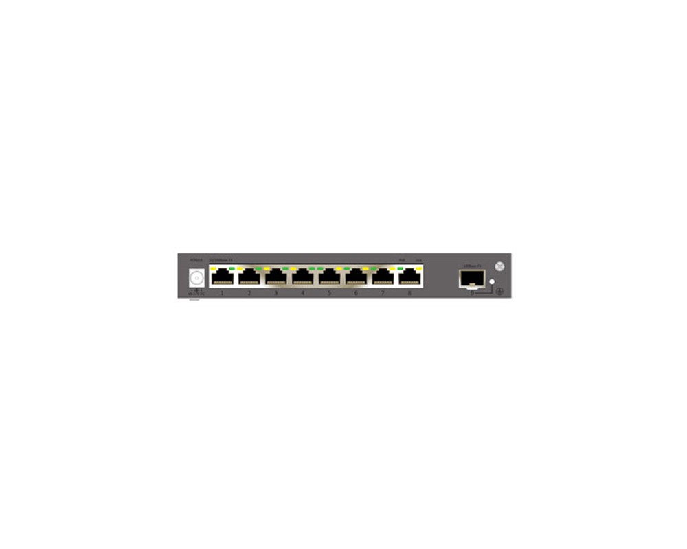 CP Plus 8 Port Fast Ethernet POE switch with 1100FX fiber - CP-TNW-HP8F1-12